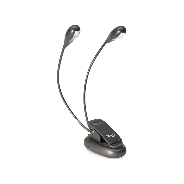 Luz De Atril - Stagg - Dos Brazos - Cuatro Leds - Musled4