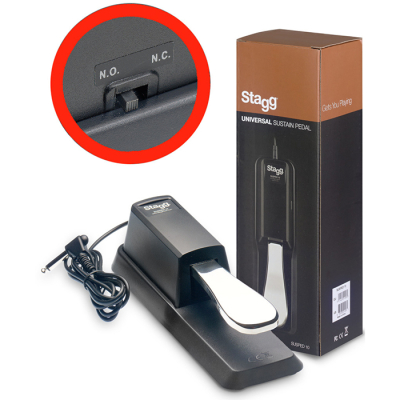 Pedal - Stagg - De Sustain - Tipo Piano - Cambio De Polaridad - Susped10  