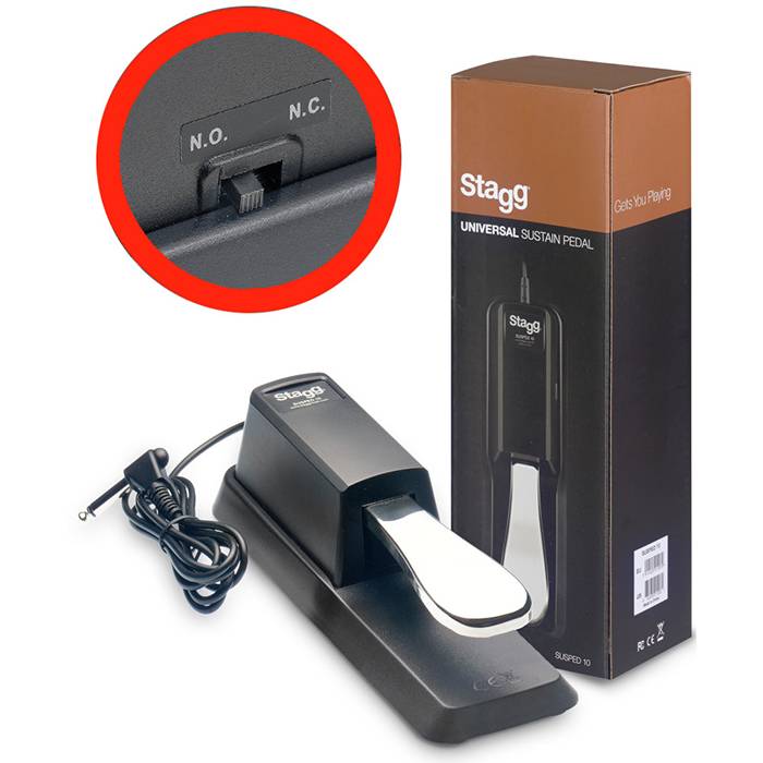 Pedal - Stagg - De Sustain - Tipo Piano - Cambio De Polaridad - Susped10