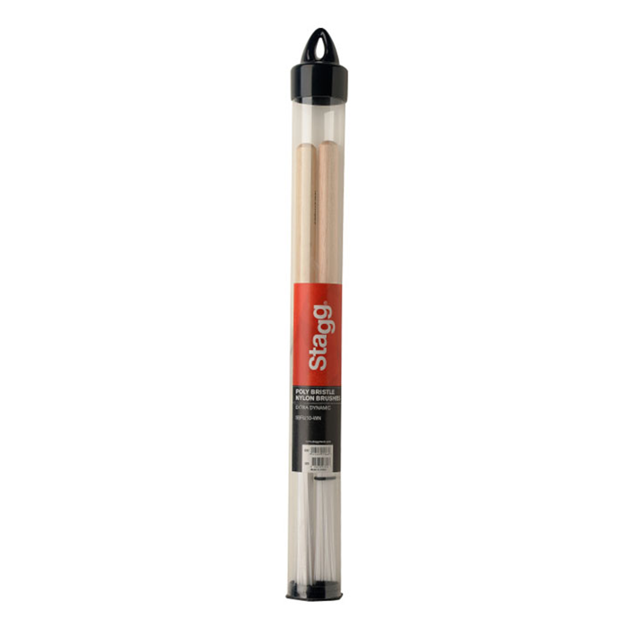 Escobilla - Stagg - Nylon - Dynaminc - Con Agarre De Madera - Con Estuche - Sbru10Wm