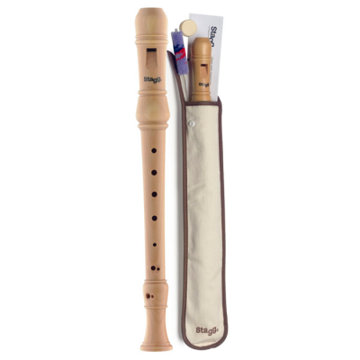 Flauta Dulce - Stagg - Soprano - Digitacion Alemana - De Madera - Con Funda - Rec3Gerwd  
