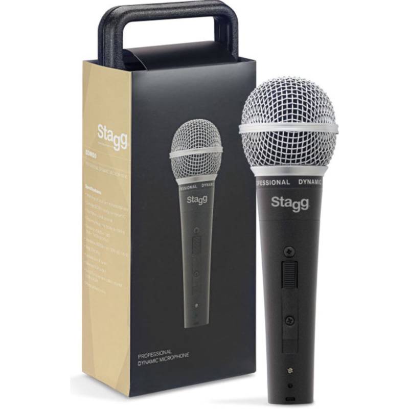 Microfono - Stagg - Dinamico - Cardioide - Con Cable 5Mts - Estuche - Sdm50