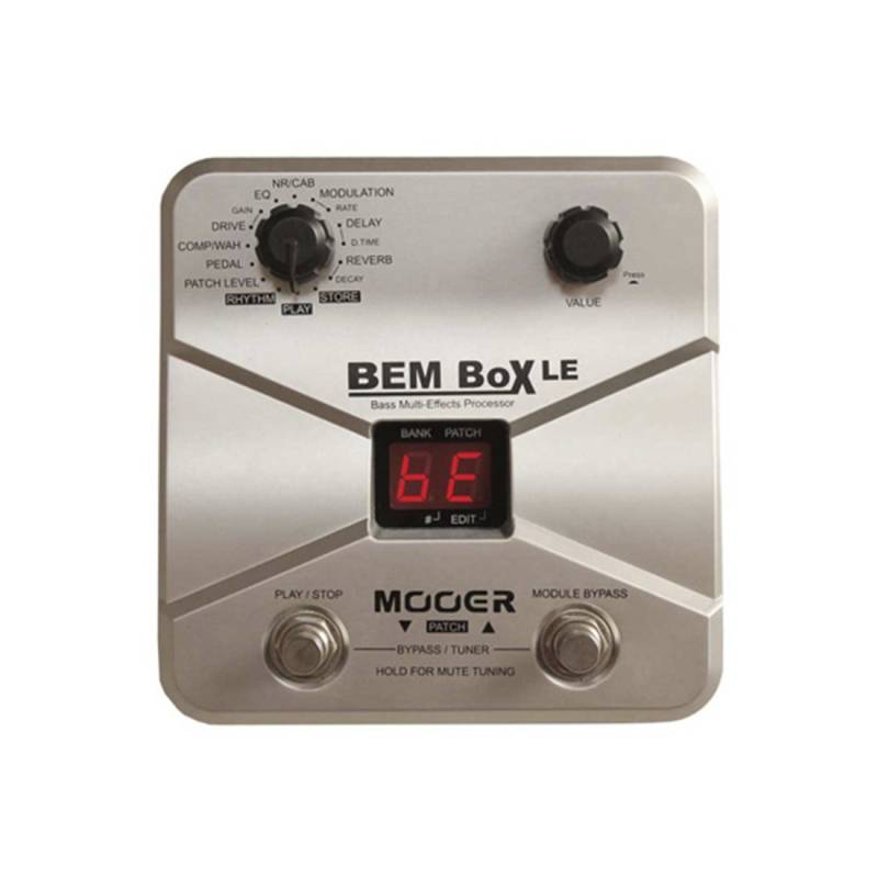 Pedalera - Mooer - Bajo - Con Pedal De Expresion - Bem Box Le