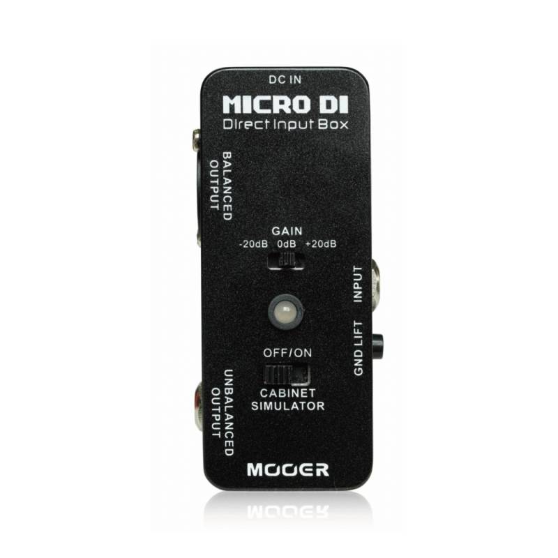Caja Directa + Sim De Gabinete - Mooer - 4 X 12 - Balanceador De Senial - Atenuador - 20Db - Salida Balanceada Y No Balanceada - Xlr/Jack - Micro Di