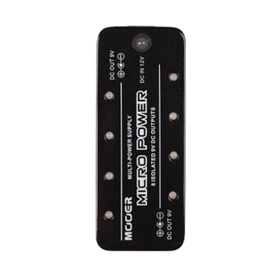 Fuente Multipedal - Mooer - Micro Series - 8 Salidas De 9V - Cables Incluidos - Transformador 220V No Incluido - Micro Power  
