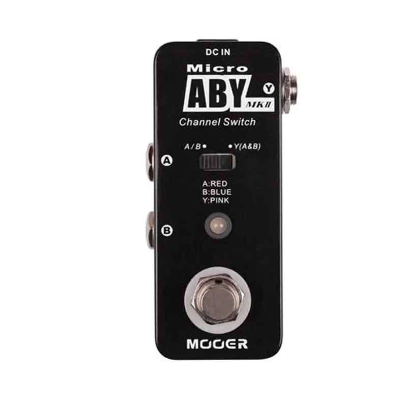 Pedal - Mooer - Cambio Canal - Micro Aby Mkii