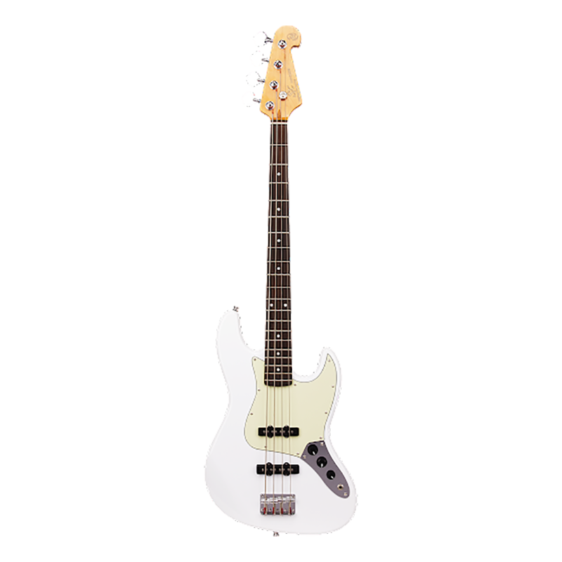 Bajo Electrico - Sx - Vintage Series - Jb - Rw - Pickguard Blanco - Funda Incluida - Olympic White - Sjb62+/Owh
