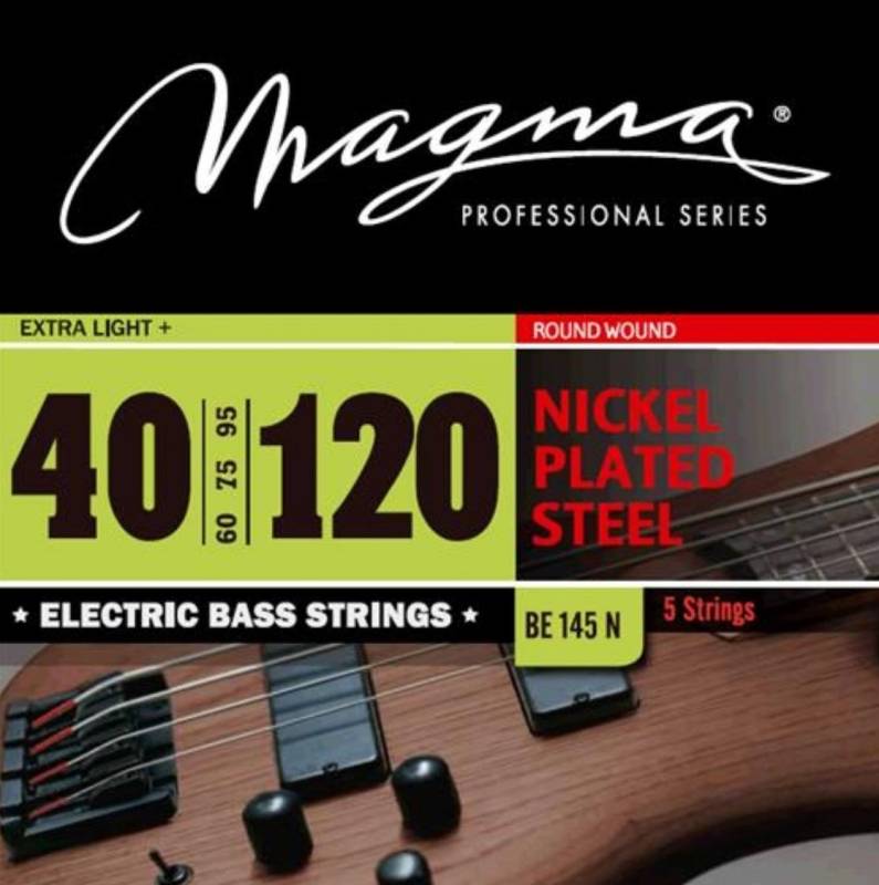 Encordado - Magma - Bajo Electrico - Extra Light+ - 040-120 - 5 Cuerdas - Be145N