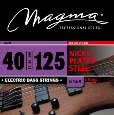 Encordado - Magma - Bajo Electrico - Light - 040-125 - 5 Cuerdas - Be155N  