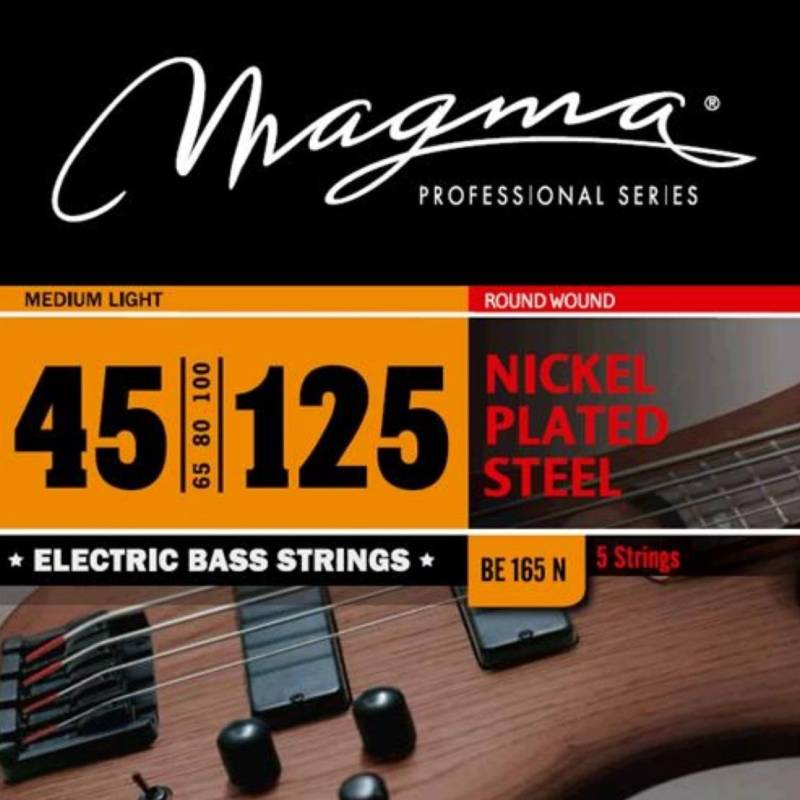 Encordado - Magma - Bajo Electrico - Medium - Light - 045-125 - 5 Cuerdas - Be165N