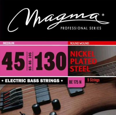 Encordado - Magma - Bajo Electrico - Medium - 045-130 - 5 Cuerdas - Be175N  