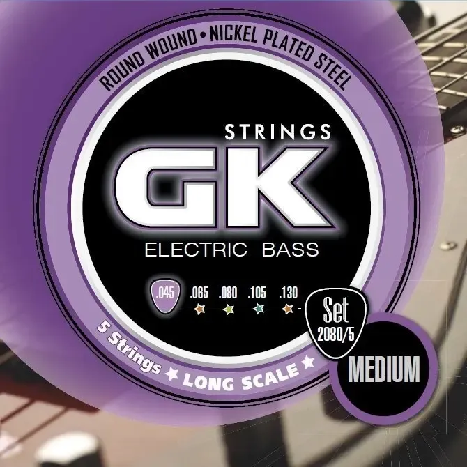 Encordado - Gk - Bajo Electrico - 045-130 - 5 Cuerdas - Medium - 2080-5