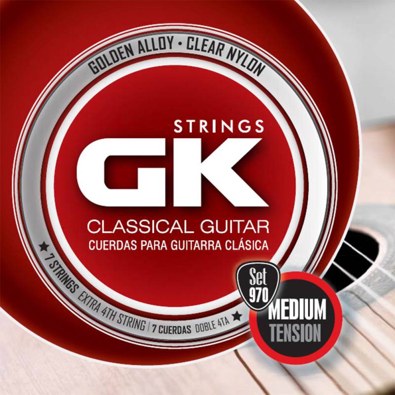 Encordado - Gk - Guitarra Criolla - Doble 4Ta - Dorada - 970