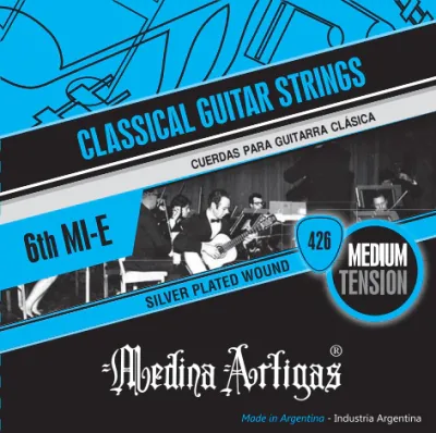 Cuerda - Medina Artigas - 6Ta - Guitarra Criolla - Sobre Azul - 420-6  