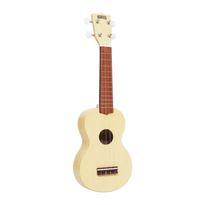 Ukelele - Mahalo - Soprano - Kahiko - Sengon - Diapason Caoba - Puente Caoba - Funda - Madera Clara Transparente - Mk1Tbs  