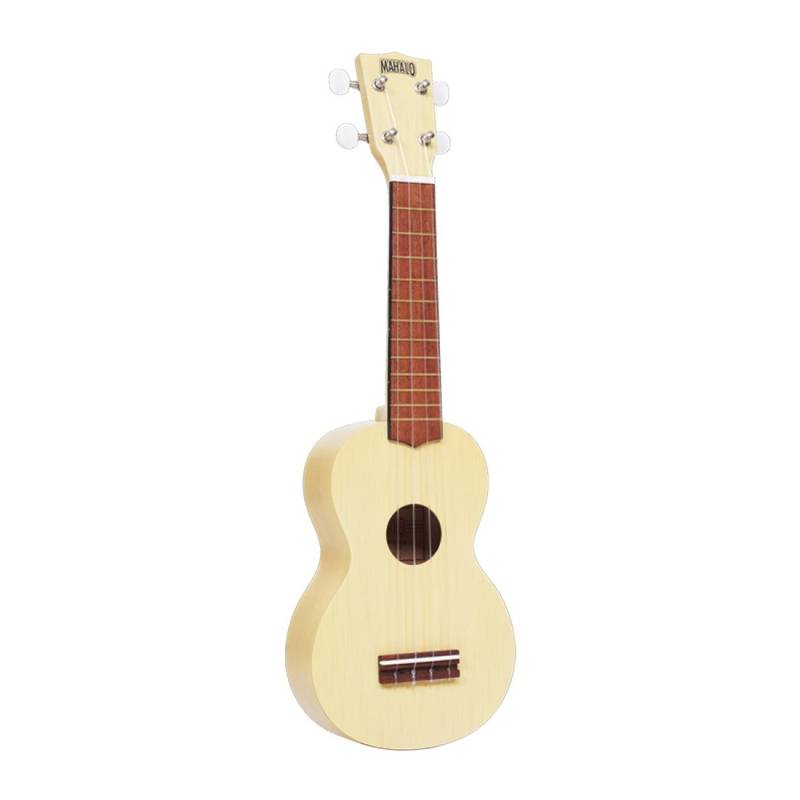 Ukelele - Mahalo - Soprano - Kahiko - Sengon - Diapason Caoba - Puente Caoba - Funda - Madera Clara Transparente - Mk1Tbs