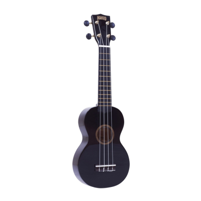 Ukelele - Mahalo - Soprano - Rainbow - Sengon - Diapason Caoba - Encordado Aquila - Puente Caoba - Funda - Negro Laqueado - Mr1Bk  