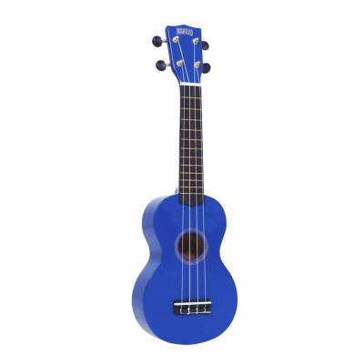 Ukelele - Mahalo - Soprano - Rainbow - Sengon - Diapason Caoba - Encordado Aquila - Puente Caoba - Funda - Azul Laqueado - Mr1Bu  
