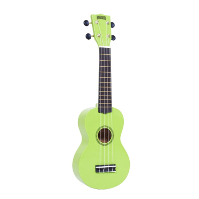 Ukelele - Mahalo - Soprano - Rainbow - Sengon - Diapason Caoba - Encordado Aquila - Puente Caoba - Funda - Verde Laqueado - Mr1Gn  