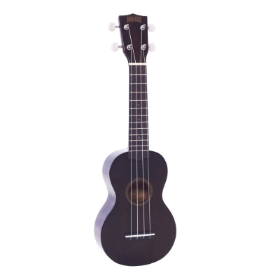 Ukelele - Mahalo - Soprano - Java - Fondo Arqueado - Diapason Teca - Encordado Aquila - Mastil Caoba - Funda - Negro - Mj1Tbk  