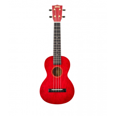 Ukelele - Mahalo - Concierto - Hano - Sengon - Diapason Caoba - Encordado Aquila - Puente Caoba - Funda - Bordo Transparente - Mh2Twr  
