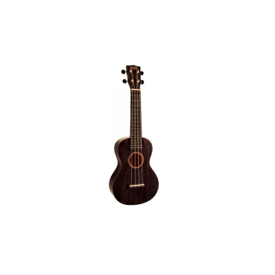 Ukelele - Mahalo - Concierto - Hano - Sengon - Diapason Caoba - Encordado Aquila - Puente Caoba - Funda - Negro Transparente - Mh2Tbk  