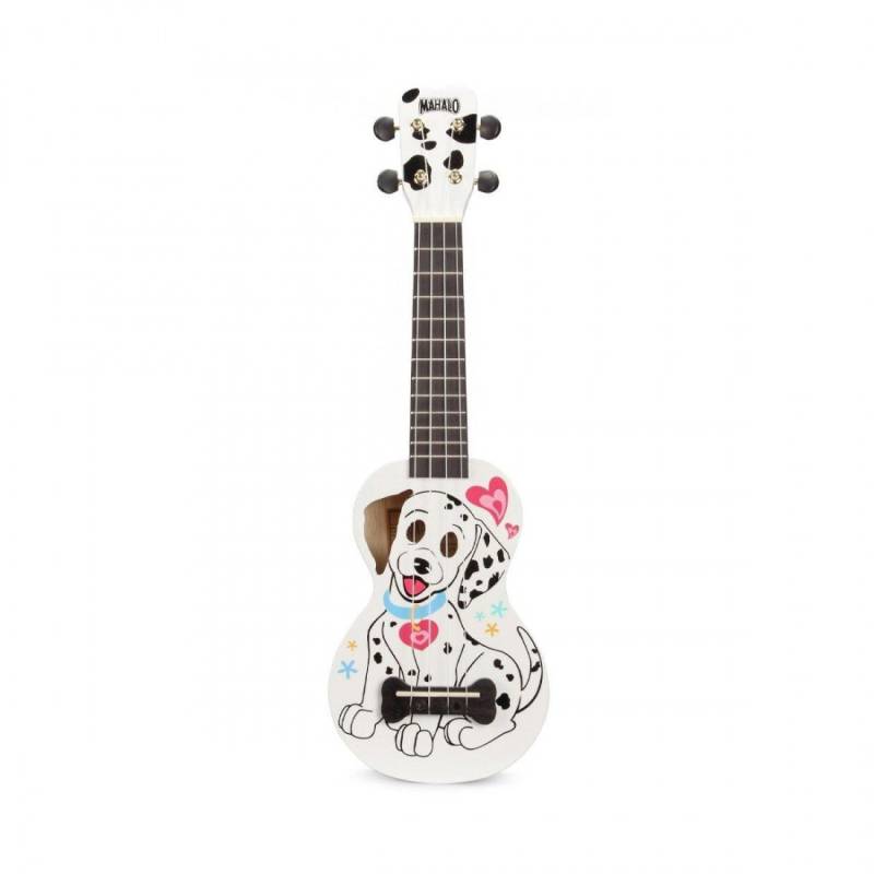 Ukelele - Mahalo - Soprano - Dalmata - Sengon - Diapason Caoba - Encordado Aquila - Funda - Ma1Dawt