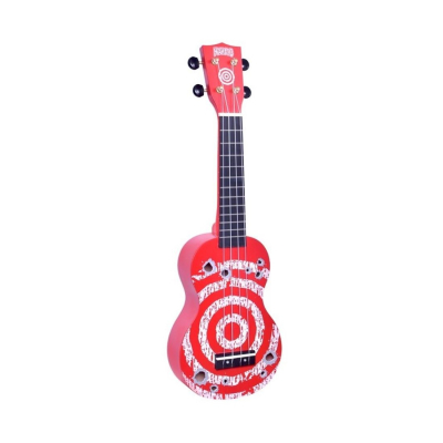 Ukelele - Mahalo - Soprano - Target - Sengon - Diapason Caoba - Encordado Aquila - Funda - Rojo Militar - Md1Tard  