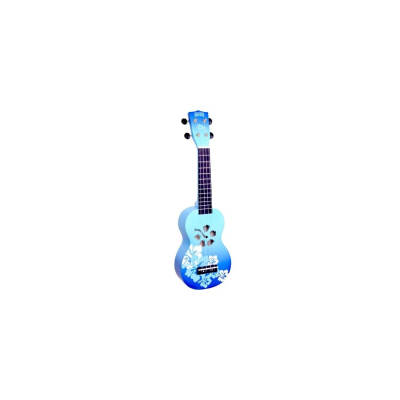 Ukelele - Mahalo - Soprano - Hibiscus - Sengon - Diapason Caoba - Encordado Aquila - Funda - Azul Esfumado - Md1Hbbub  