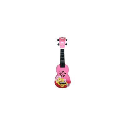 Ukelele - Mahalo - Soprano - Hibiscus - Sengon - Diapason Caoba - Encordado Aquila - Funda - Rojo Esfumado - Md1Hbrdb  