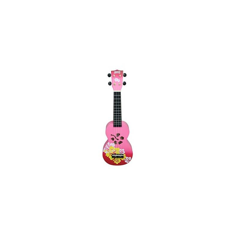 Ukelele - Mahalo - Soprano - Hibiscus - Sengon - Diapason Caoba - Encordado Aquila - Funda - Rojo Esfumado - Md1Hbrdb
