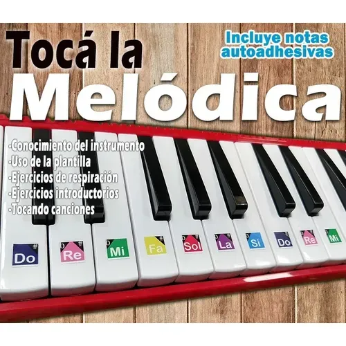 Toca La Melodica Con Stickers De Notas A Color - Doremi - 04-020