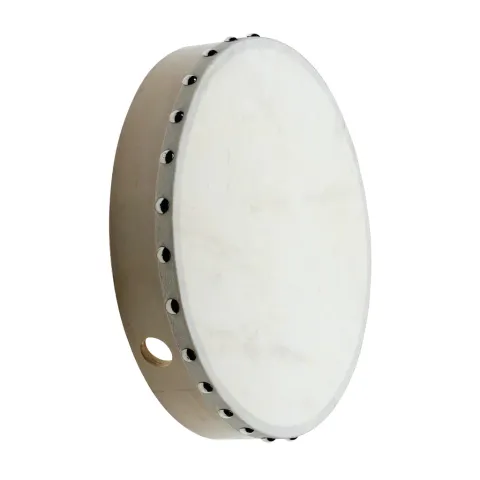 Pandero - Accesorios Musicales - Madera - 20Cm - Sin Tensor - Parche De Cuero - Am-16320